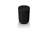 Sonos Move 2, Unser komplett überarbeiteter, leistungsstärkster tragbarer Speaker bietet dir überall intensiven Stereo Sound. (Black)